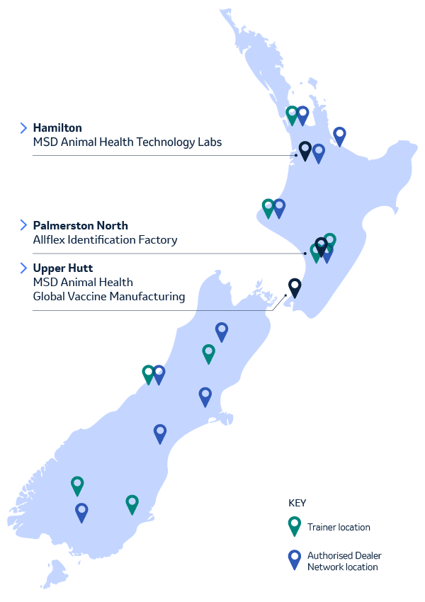 MSD Animal Health and Allflex office locations